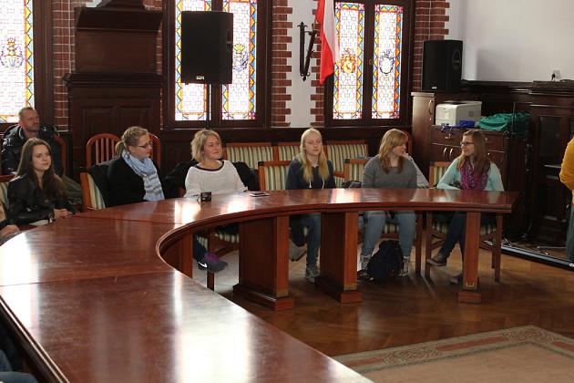 Wizyta młodzieży z Lauenburga w ratuszu