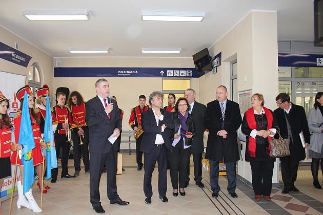 Otwarcie zmodernizowanego dworca PKP