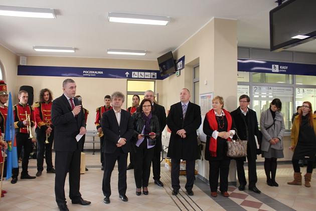 Otwarcie zmodernizowanego dworca PKP