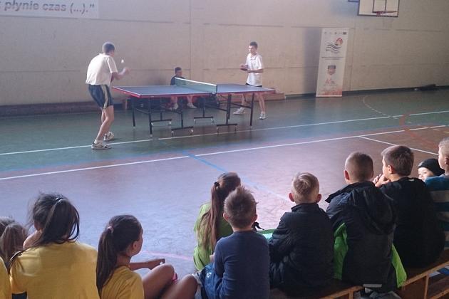 Zajęcia pokazowe z tenisa stołowego w ramach projektu „Baltic Rally”