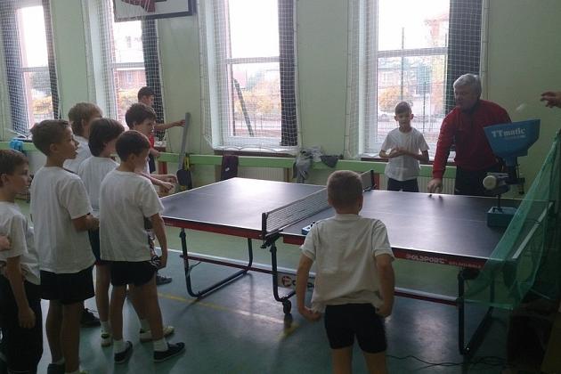 Zajęcia pokazowe z tenisa stołowego w ramach projektu „Baltic Rally”