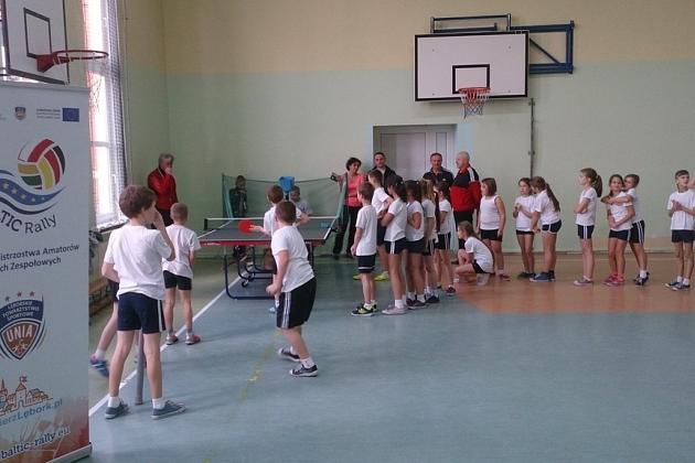 Zajęcia pokazowe z tenisa stołowego w ramach projektu „Baltic Rally”