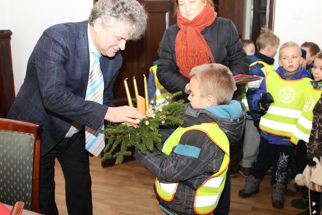 Świąteczna wizyta przedszkolaków