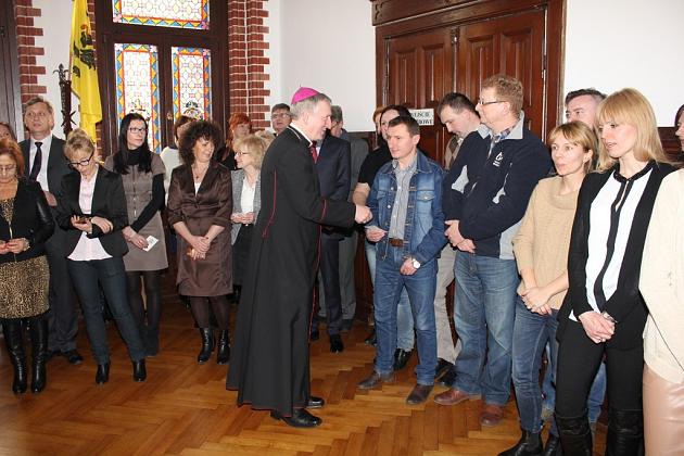 Biskup z wizytą w ratuszu