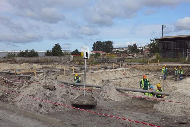 Galeria zdjęć z budowy elektrociepłowni.