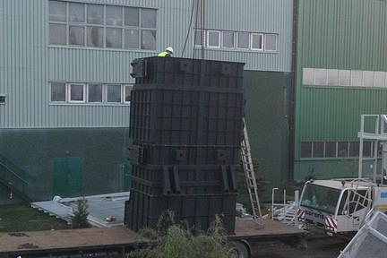 Galeria zdjęć z budowy elektrociepłowni.