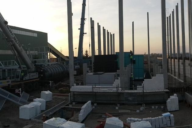 Galeria zdjęć z budowy elektrociepłowni.