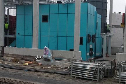 Galeria zdjęć z budowy elektrociepłowni.