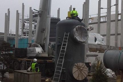 Galeria zdjęć z budowy elektrociepłowni.