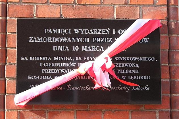 Tablica pamięci wydarzeń 10 marca 1945 odsłonięta