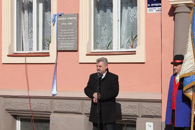 Tablica Alfreda Lubockiego odsłonięta