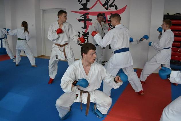 Karatecy najlepszych klubów z Pomorza w Lęborku