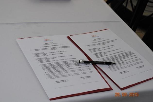 Otwarcie peronu w Mostach