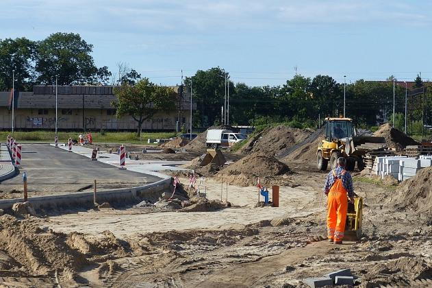 Objazd na obwodnicy. Trwa budowa nowego wyjazdu z osiedla