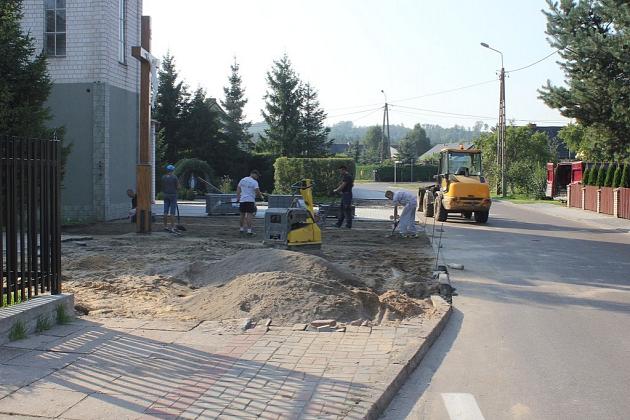 Remont chodnika na ulicy ks. Gracza