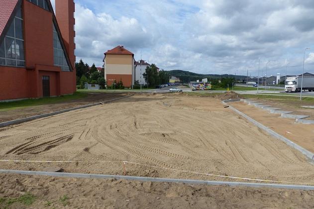 Budowa parkingu przy ul. Teligi zgodnie z harmonogramem