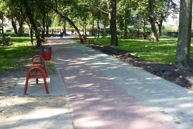 Ścieżka rowerowa otwarta. Bezpieczny przejazd przez Park im. Michalskiego