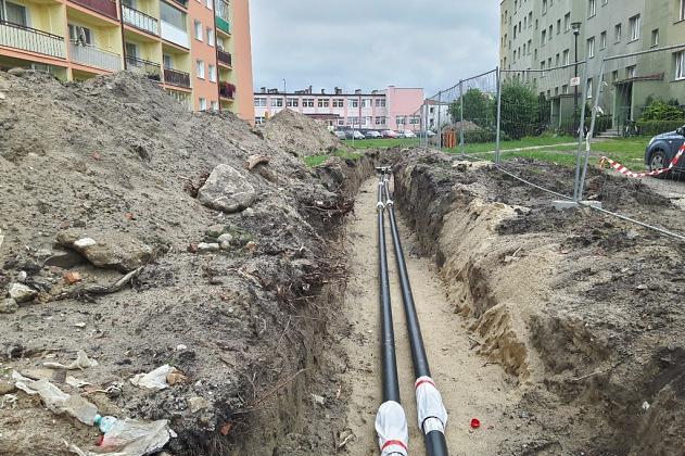 Przebudowa sieci ciepłowniczej przy E. Plater