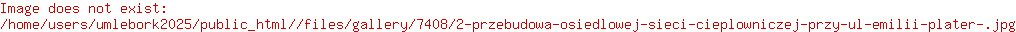 Przebudowa sieci ciepłowniczej przy E. Plater