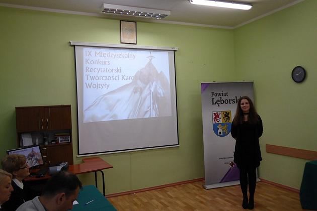 IX międzyszkolny konkurs recytacji twórczości Karola Wojtyły