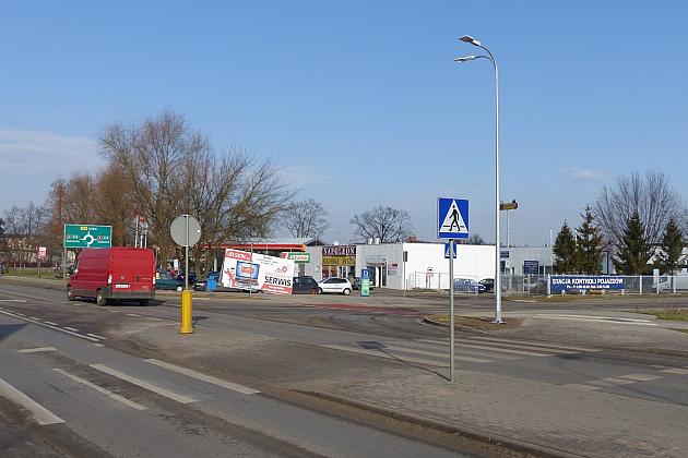 Doświetlone przejścia dla pieszych przy ulicy Krzywoustego