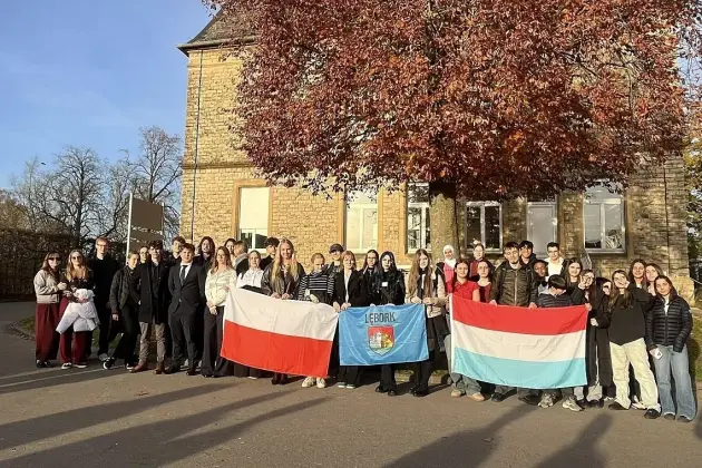 Lęborska młodzież z wizytą w Parlamencie Europejskim i partnerskim Dudelange