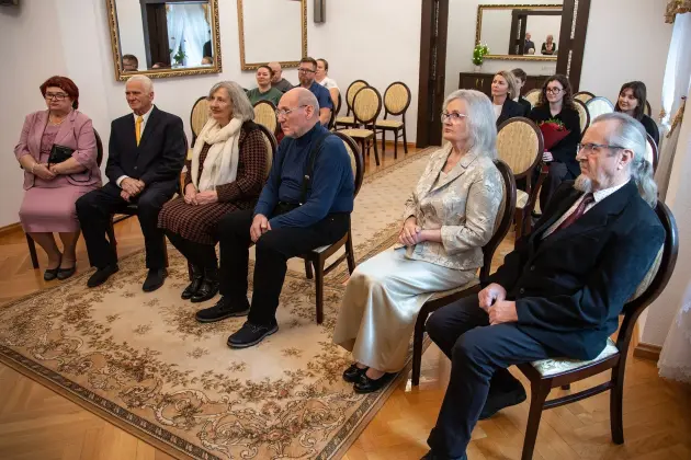 Złote Gody w lęborskim ratuszu – trzy pary świętowały 50-lecie małżeństwa