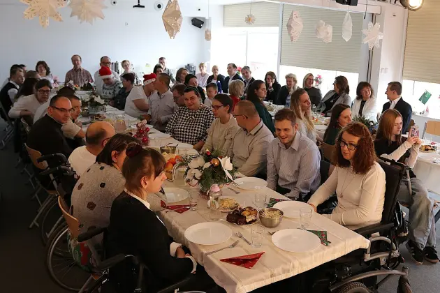 Życzenia świąteczne burmistrza dla uczestników Warsztatu Terapii Zajęciowej