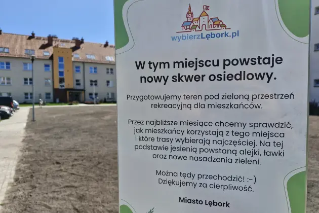 Powstaje nowy zielony skwer przy ul. Czecha. Układ alejek i nasadzeń wyznaczą mieszkańcy