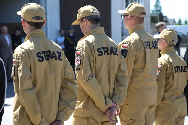 Strażackie święto w Lęborku. Awanse, odznaczenia i nowe pojazdy dla służb