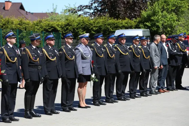 Strażackie święto w Lęborku. Awanse, odznaczenia i nowe pojazdy dla służb