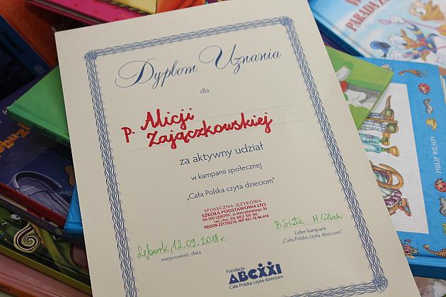 Akcja „Cała Polska czyta dzieciom” w SJSP