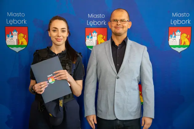 Zaangażowanie docenione przez przełożonych i Policję. Awans dla lęborskich strażników miejskich
