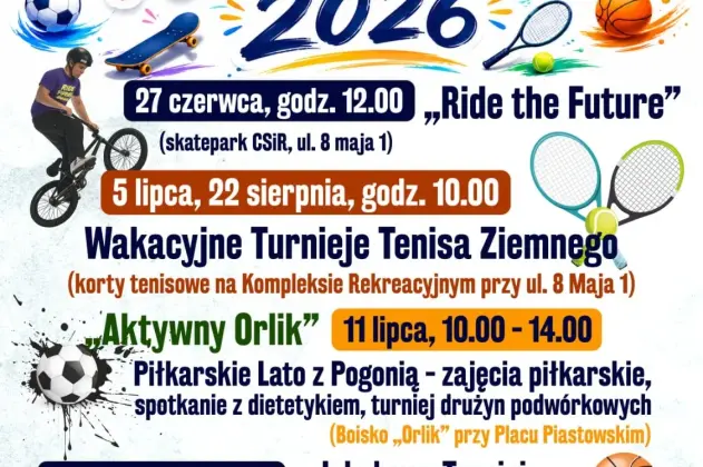 Lato 2026 w Lęborku – odkryj wakacyjną ofertę miejskich instytucji