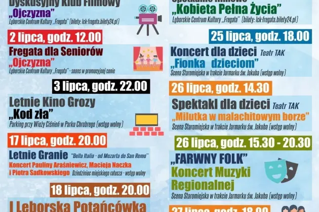 Lato 2026 w Lęborku – odkryj wakacyjną ofertę miejskich instytucji