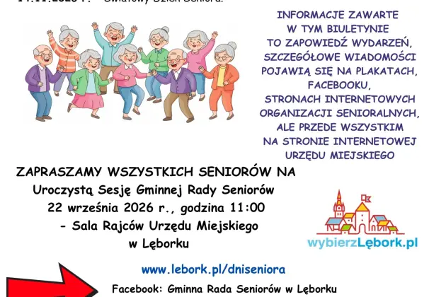 Lęborskie Dni Seniora 2026. Serdecznie zapraszamy do udziału