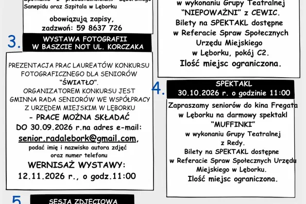 Lęborskie Dni Seniora 2026. Serdecznie zapraszamy do udziału