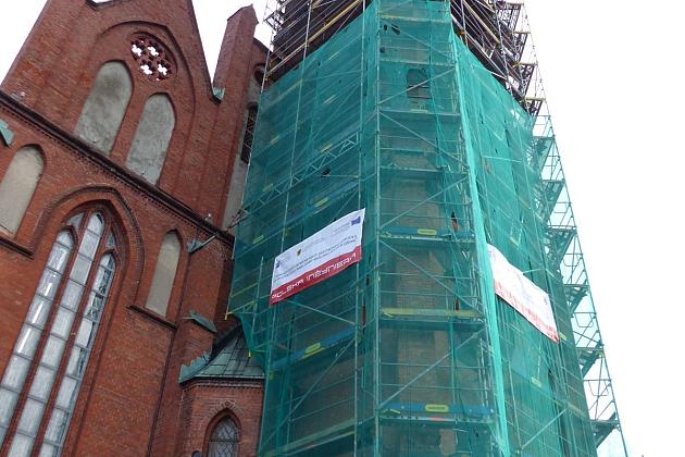 Ruszył remont wieży kościoła NMP Królowej Polski