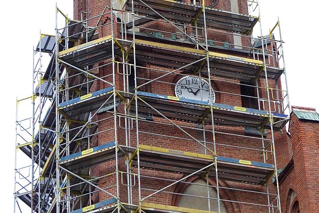 Ruszył remont wieży kościoła NMP Królowej Polski