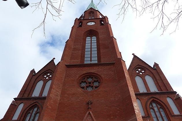 Finał I etapu remontu wieży kościoła NMP Królowej Polski