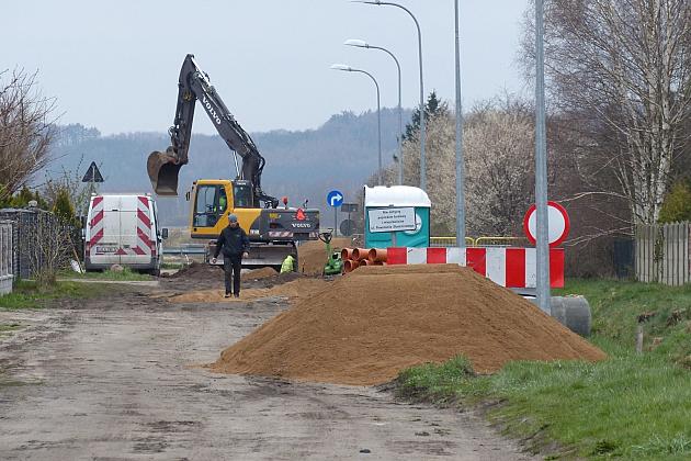 Roboty na ulicy Powstania Styczniowego