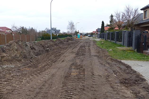 Roboty na ulicy Powstania Styczniowego