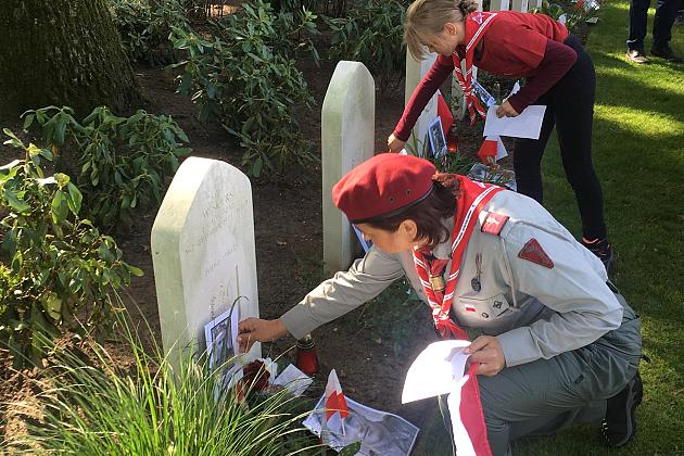 Harcerze z Lęborka na 75. rocznicy Operacji Market Garden
