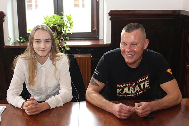 Złota Aleksandra Klimik w ratuszu