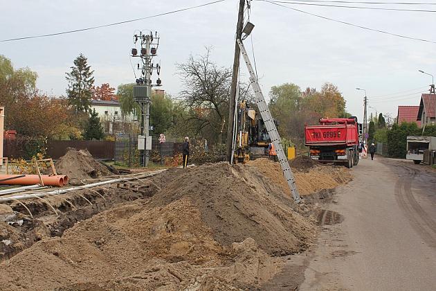 Prace drogowe na Weterynaryjnej