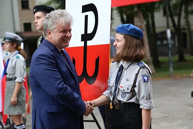 Lębork uczcił 77. Rocznicę wybuchu Powstania Warszawskiego