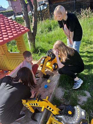 Piknik dla dzieci w rewitalizowanym obszarze