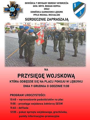 Uroczysta Przysięga Żołnierzy na Placu Pokoju