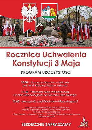 Uroczystości 233. Rocznicy Konstytucji 3 Maja i Dnia Flagi RP w Lęborku