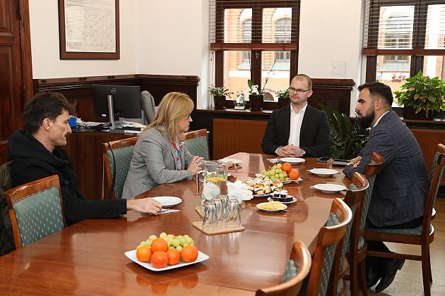 Europoseł Magdalena Adamowicz spotkała się z burmistrzem i starostą